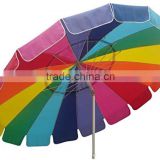 good quality Rainbow Beach Umbrella Design with Sand Anchor and Carry Bag