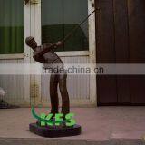 Bronze Golf Player Small Figurine
