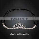Fashionable Beautiful Girls Xmas Gift Crystal Hair Accessories Crown thumbnail-2