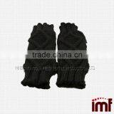 Sport Black Casual Knitting Wool Fingerless Gloves