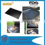 2pcs/Set Non-stick BBQ Grill Mat Barbecue Baking Liners Teflon Coating on Surface