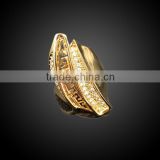 High Quality Latest Fashion Gold Ring zinc Alloy Ring With Crystal
