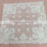 New Design Milk White Beaded Lace Table Cloth for Wedding,home,party