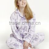 Ladies Printed Flannel Pyjama Sets