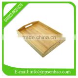 bamboo serving tray with handles