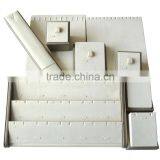 Luxury Countertop Special-purpose Wooden PU Leather Display Stand For Necklace. thumbnail-1