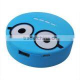 5600mAh Smiling face power bank Walmart supplier smart mobile power bank+manual