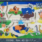 Hot Sale Educational Wooden Toys the Forest Animals Maze Puzzle thumbnail-1