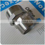 304 Stainless Steel Hex Head Reducing Bushing 11/4" Male x 1" Female thumbnail-1