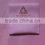 Custom Purple Fancy Velvet Pouch New Style Golden Logo thumbnail-3