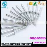HIGH QUALITY FACTORY OPEN END ALUMINUM GROOVED POP RIVETS FOR WOOD thumbnail-3