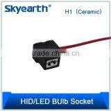 HID Headlight Bulb Socket H1 Angle Ceramic Black Color thumbnail-1
