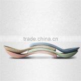 Wheat Straw Plastic Tableware Colorful Spoon Set thumbnail-3