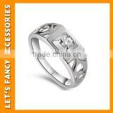 Cheap Stainless Steel Men Silver Rings With Stone PGRG0096 thumbnail-5