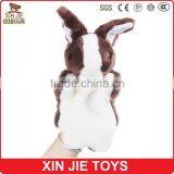 Super Soft Rabbit Hand Puppet Customize Plush Bunny Hand Puppet Kids Little Bunny Finger Puppet