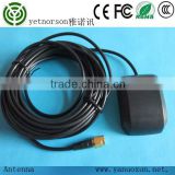 high quality and low price high dbi external passive car gps antenna with RG174 cable 3m SMA male