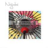 Unusual Shape Colorful Hand Painted Handmade Japanese Cloth Paper Umbrella thumbnail-4