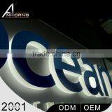 Customize Design Smooth Line Led Lighted Advertising Signs For Advertising Display