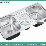 fashion design shunde welding ideal standard sink 9745BL