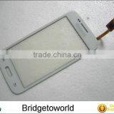 White Screen Front Glass Panel with flex cable For Samsung G350