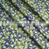 Designer Blue Lycra Beach Wear Print Fabric thumbnail-3