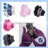 Wholesale High Quality New Style Smart Phone Touch Gloves.touchscreen Gloves for Iphone/for Ipad