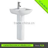 DOMO Bathroom Designs White Ceramic Freestanding Bathroom Sink thumbnail-1