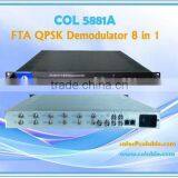 COL5881A Digital Headend DVB/qpsk Demodulator for 8 Transponders