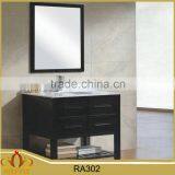 Classic Waterproof Marble Top Hung MDF Bathroom Mirror Cabinet RA302 Supplier's Choice thumbnail-1
