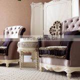 Royal European French Furniture Antique White Bedroom Sets Bed Bedside Table Wardrobe Dressing Table Bench Commode Chair thumbnail-4