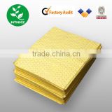 Industry grade high absorbency yellow chemical absorbent pad