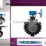 Cast Steel Double Eccentric Water, Gas Media High Performance Lug Butterfly Valve thumbnail-2