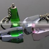 color blank crystal keychains with led light for engraved (R-0846)