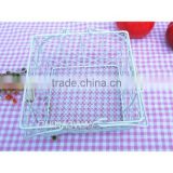 cheap linear metal wire basket kitchen basket / empty picnic baskets