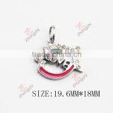 zinc alloy metal fish love charm