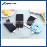 China Supplier M&M Bean Portable Power Bank for Apple Iphones Usb Charge
