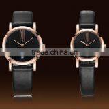 Leather Quartz Pair Couple Watches With Fashion Design thumbnail-1