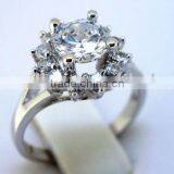 QCR041 Designer 925 Silver Rings,latest Design Wedding Bands With CZ thumbnail-1