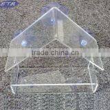 Clear Organic Glass Bird Houses be Hanging Bird House on Window thumbnail-2