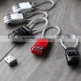 New Advertisement Product Premiums and Gift Metal Coded Lock USB 2.0 Pen Drive