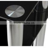 Modern Glass Top Mirrored Console Table thumbnail-5