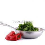 fashion kitchenware sale no stick,no smoke,no coating titanium wok 100% titanium cookware