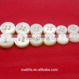 4 Holes 18L, 16L, 14L 4MM/3MM Thickness White MOP Shell Shirt Buttons in High End thumbnail-3