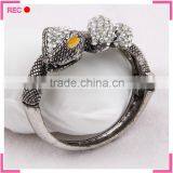 Cheap Wholesale Bangles Snake Shaped, Imitate Antique Silver Girls Fancy Bangles thumbnail-3