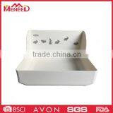 Market New Arrival Non-slip Bathroom Use White Melamine Unbreakable Soap Box thumbnail-1