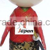Japanese Wooden HandCrafted Samurai Kokeshi Doll thumbnail-1