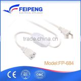 FP-684 Electrically white NEMA locking plug ac power cord