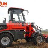 Everun Agricultural Machines 1.2 Ton Mini Wheel Loader With Grapple Bucket thumbnail-4