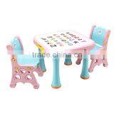 New Children's Study Table With Chairs Kids Plastic Table and Chair Set Cartoon Cute Furniture Set thumbnail-2