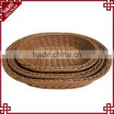 S&D Promotional Decorative Holiday Wicker Fruit Candy Basket Tray,wicker Gift Storage Basket